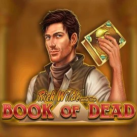 Book of Dead slot logo by Play'n GO at MrPacho Casino