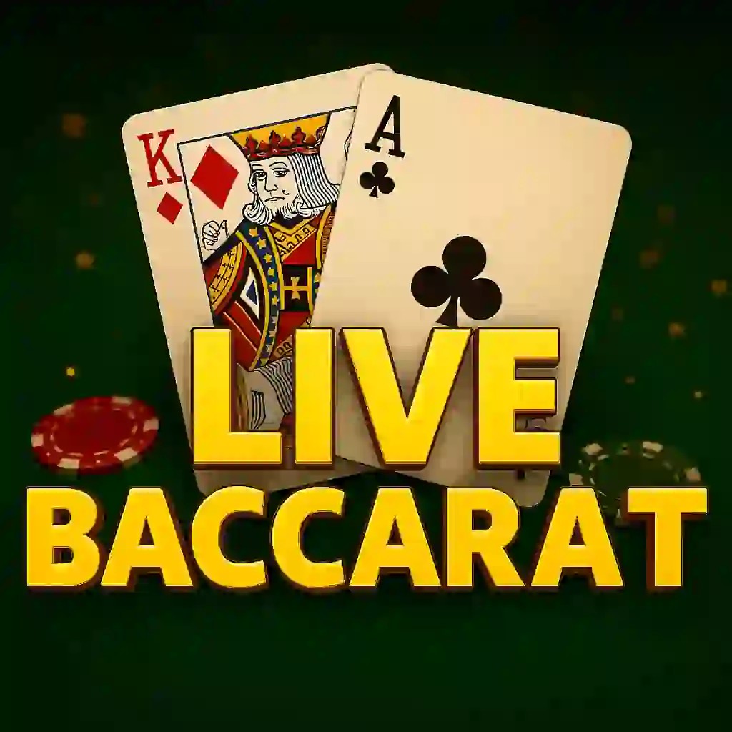 Live Baccarat by Evolution, showcased at mrpachoscasino.com – game logo