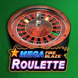 Mega Fire Blaze Roulette online game logo by Playtech on mrpachoscasino.com